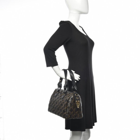 Louis Vuitton Black Sequin Monogram Speedy Eclipse - Picture 13 of 14